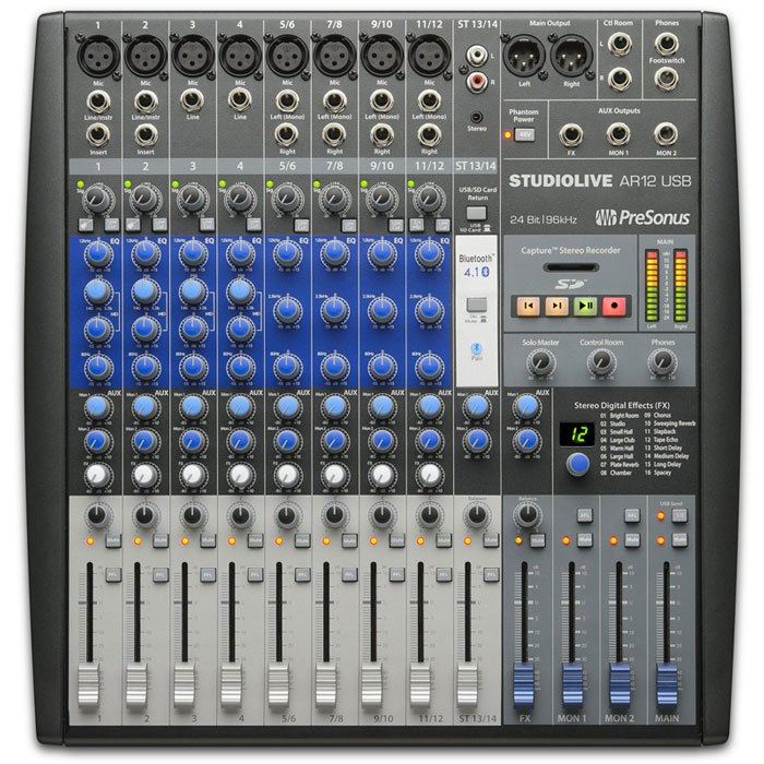PreSonus StudioLive Mixer AR12 USB mikser audio